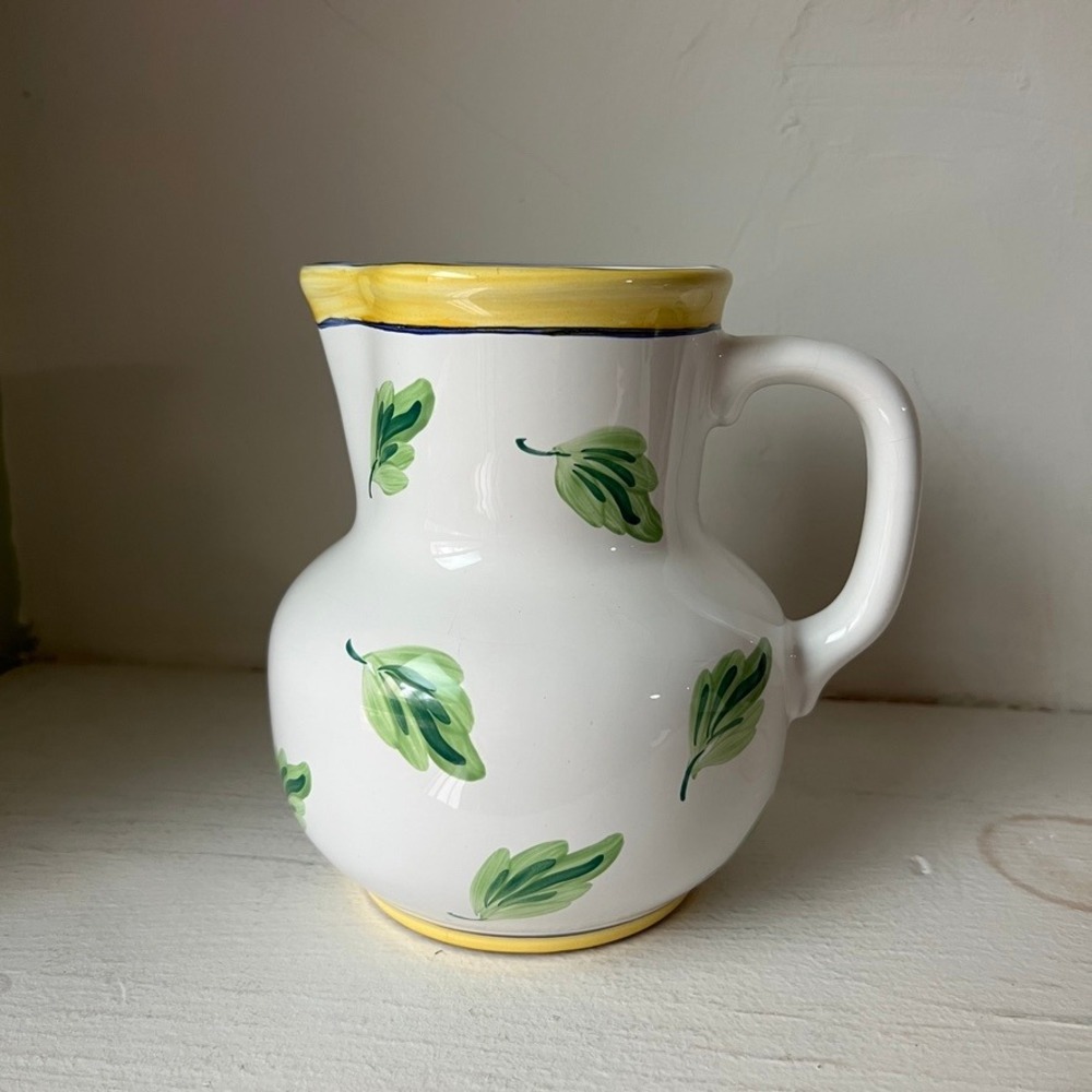 Herend Village Pottery Pitcher -‎ Crispin- Elizabeth Barrett Roache - 1993